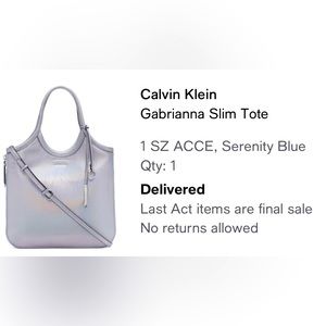 NWT Calvin Klein's Gabrianna Slim Tote: I love the color, size, versatility. OBO